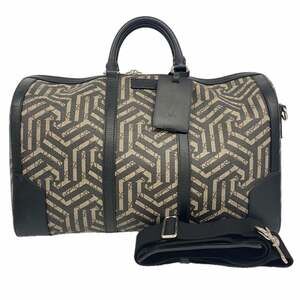 Gucci GG Kaleido Boston Bag 406380 Black Beige Men's and Women's